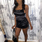 Spaghetti Satin Dress