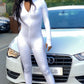 ‘ADORE’ White Split Jumpsuit